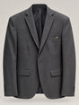 Charcoal Mottled Tailored Blazer — 01 front ghost branded