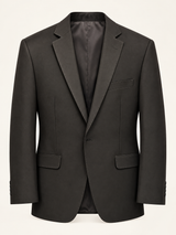 Obsidian Black Pick-Stitch Tuxedo, jacket front product view
