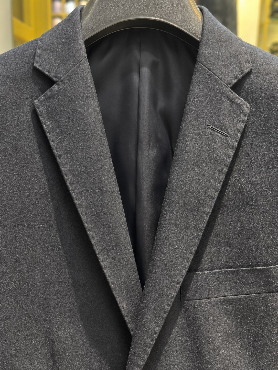 Charcoal Mottled Tailored Blazer — 02 detail collar lining