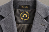 Cool Gray Woven Tailored Blazer — 02 detail collar lining