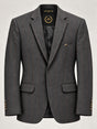 Charcoal & Rust Windowpane Blazer — 02 front ghost branded