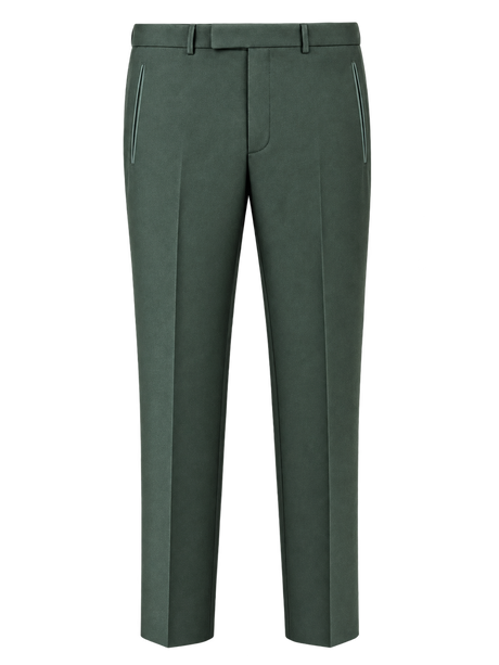 Verdant Green Peak-Lapel Tuxedo, provisional trouser front product view