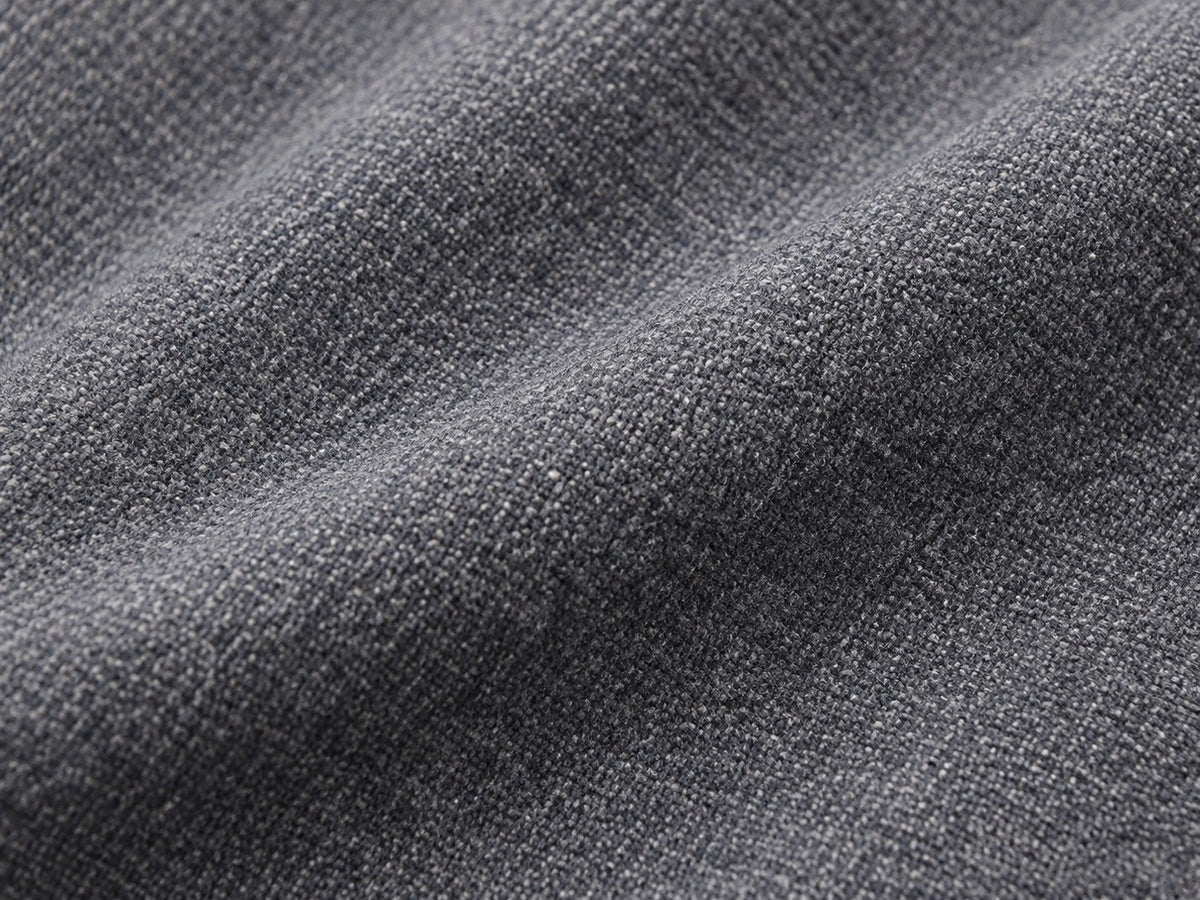 Cool Gray Woven Tailored Blazer — Fabric texture detail