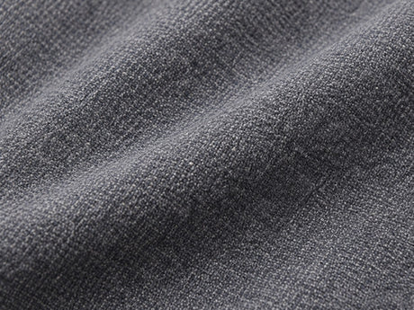 Cool Gray Woven Tailored Blazer — Fabric texture detail