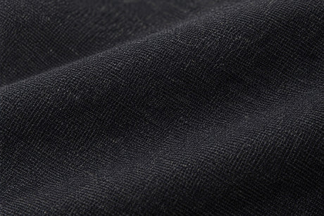 Deep Navy Textured Tailored Blazer — Fabric texture detail