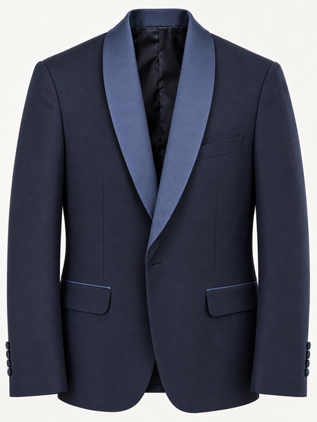 Single-button closure and flap-pocket detail