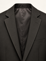 Obsidian Black Pick-Stitch Tuxedo, provisional interior concept