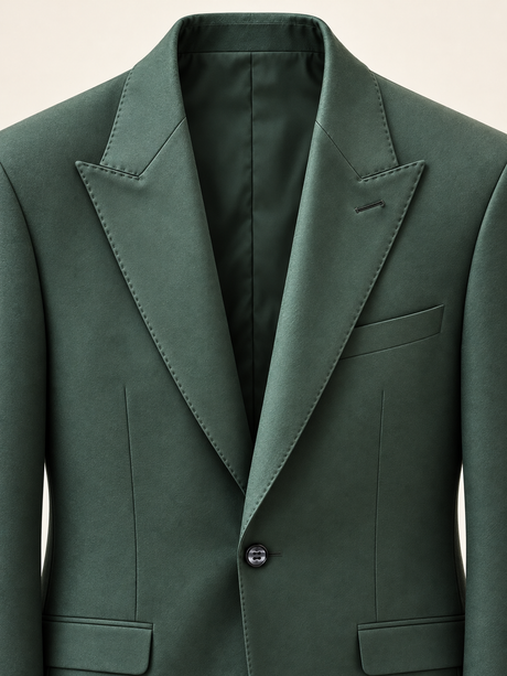 Verdant Green Peak-Lapel Tuxedo, provisional interior concept