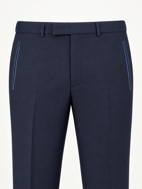 Tailored trouser waistband detail
